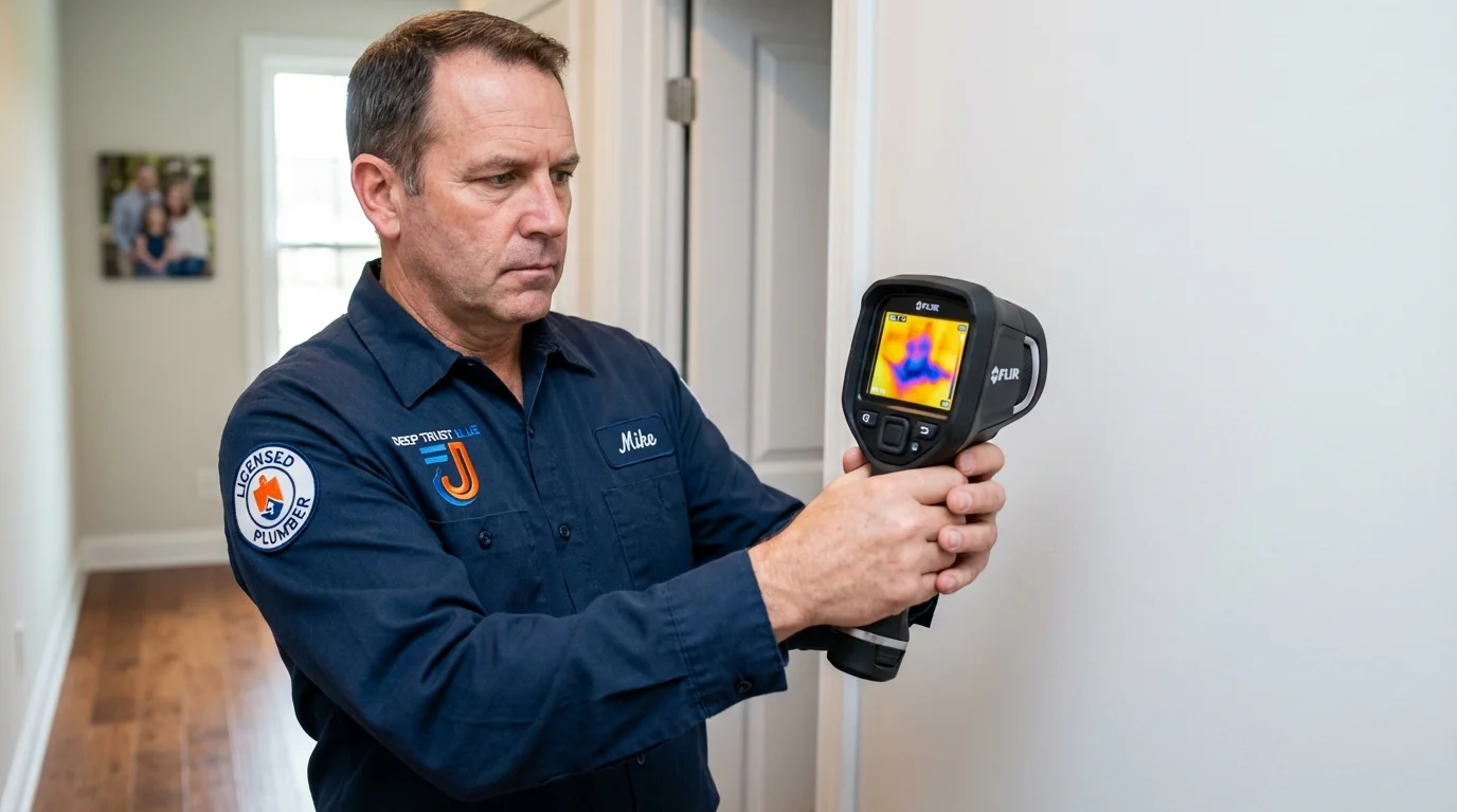 Thermal imaging leak detection by Johns Plumbing LLC in High Ridge